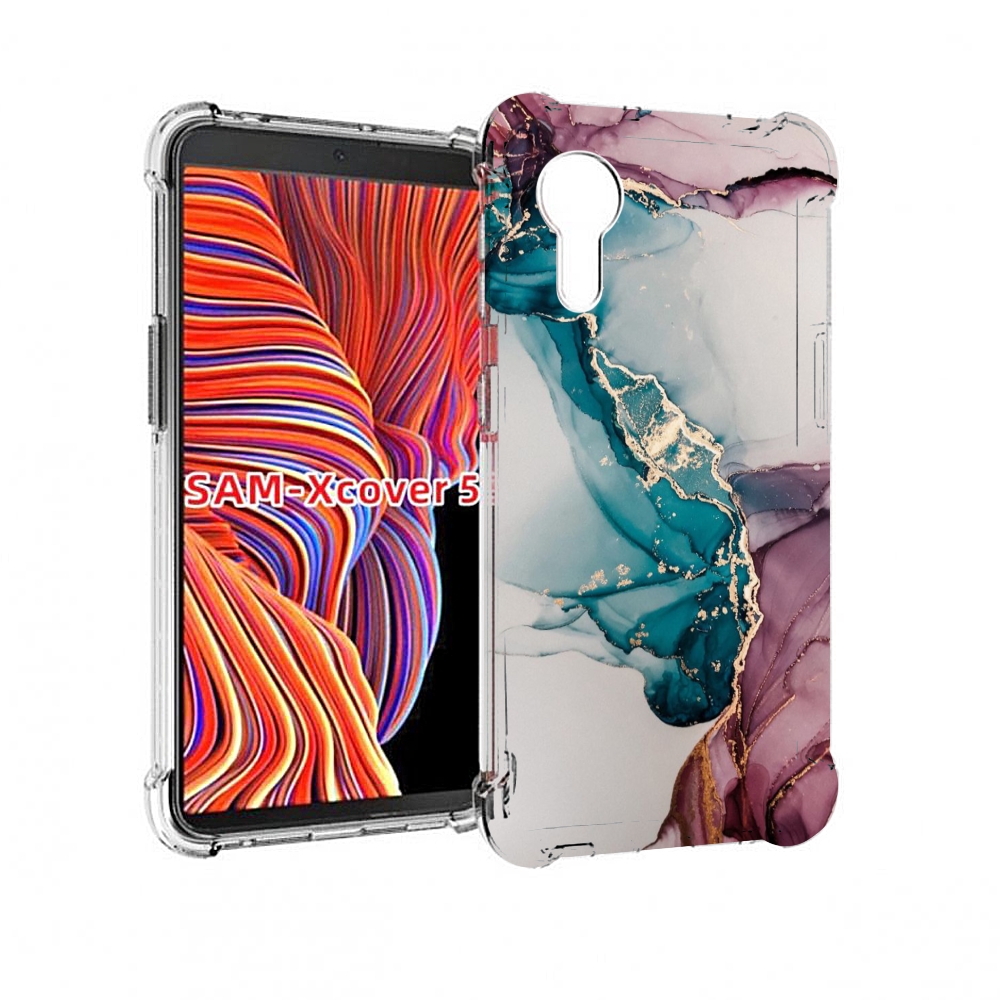 

Чехол MyPads фиолетовый синий краски для Samsung Galaxy Xcover 5, Прозрачный, Tocco