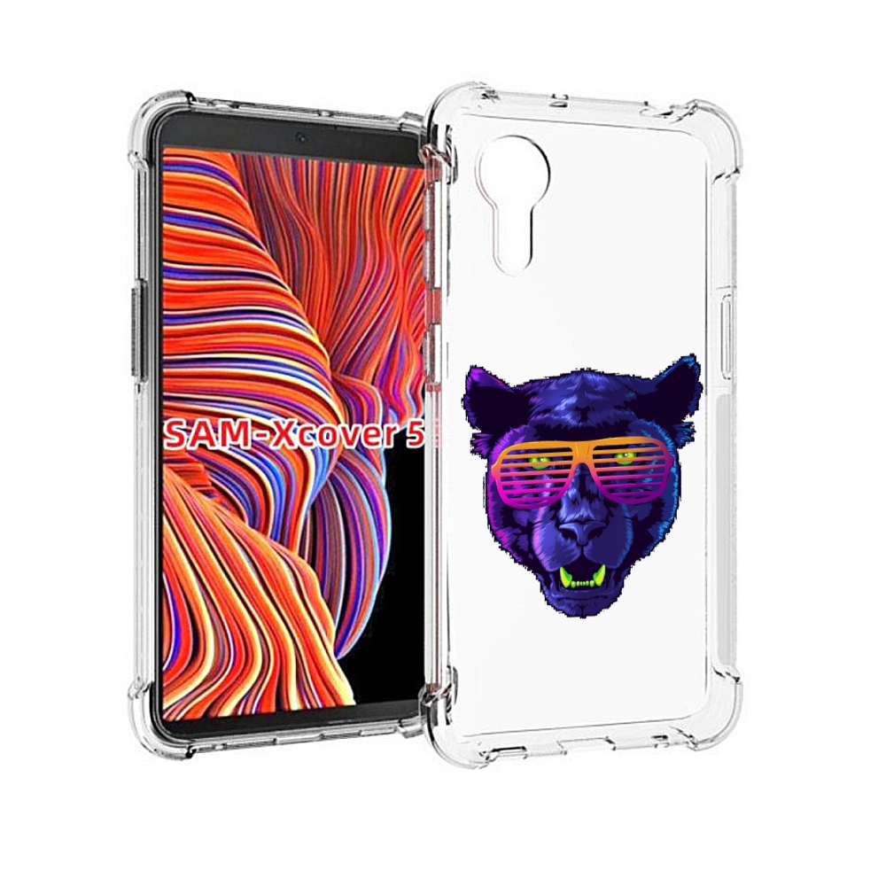 

Чехол MyPads фиолетовая пума в очках для Samsung Galaxy Xcover 5, Прозрачный, Tocco