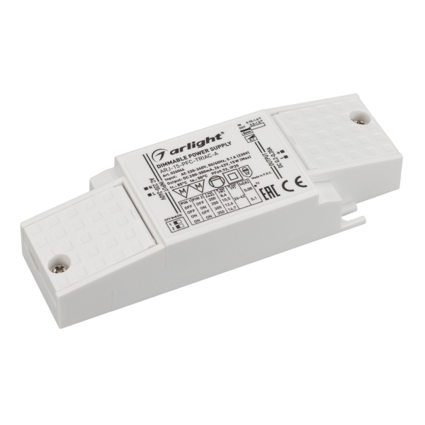 фото Блок питания arj-15-pfc-triac-a (15w, 200-350ma) (arl, ip20 пластик) arlight