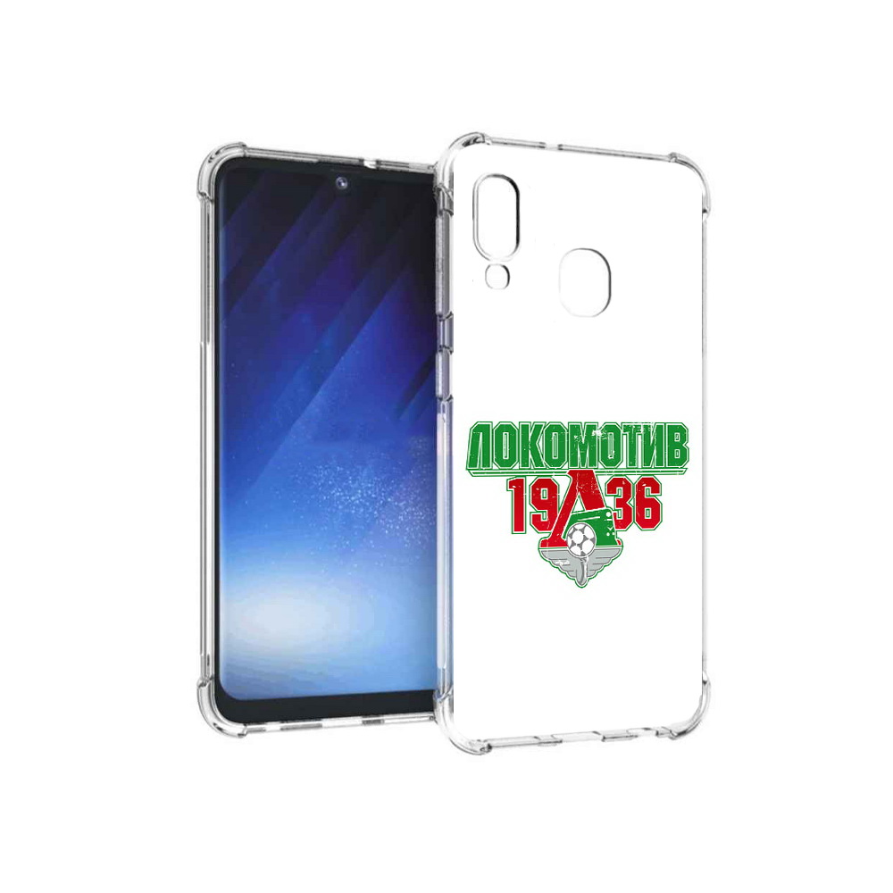 

Чехол MyPads Tocco для Samsung Galaxy A20e ФК локомотив 1936 (PT133424.505.182), Прозрачный, Tocco