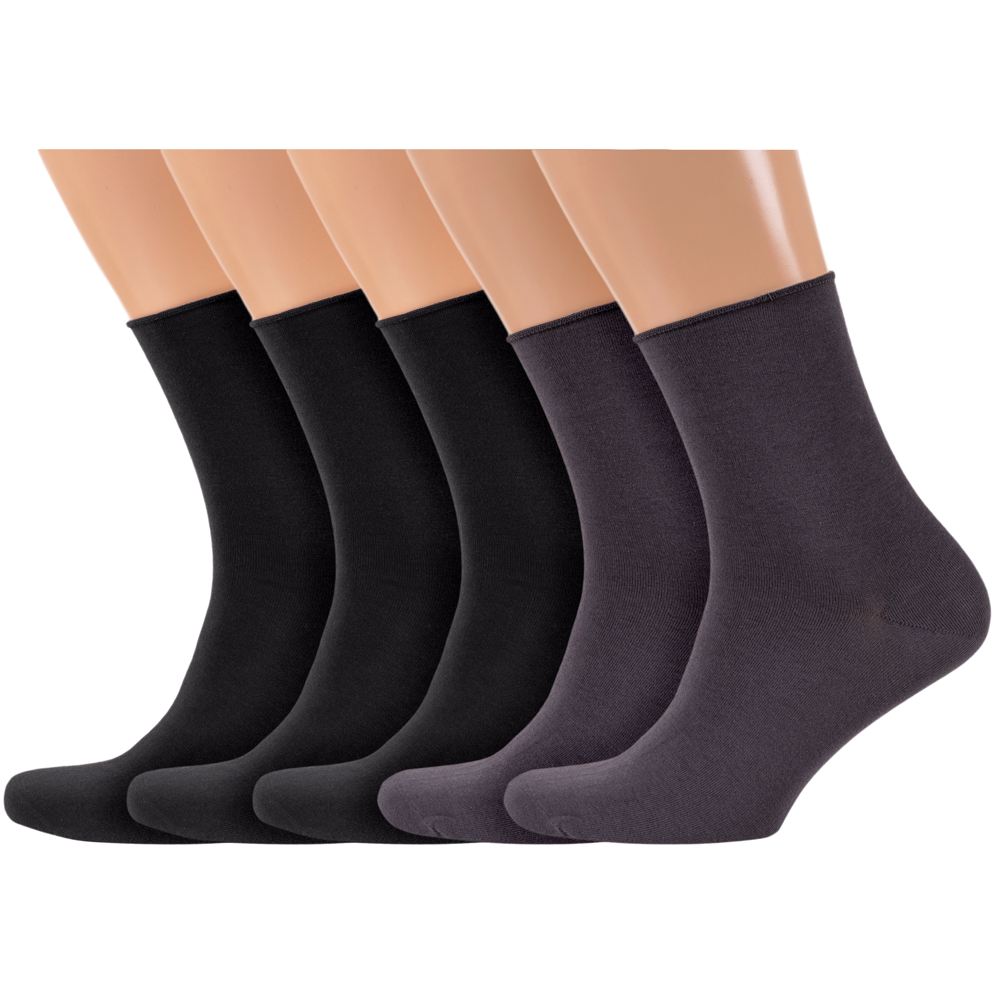 

Комплект носков мужских Rusocks 5-М3-13034 разноцветных 25-27, Черный;серый, 5-М3-13034