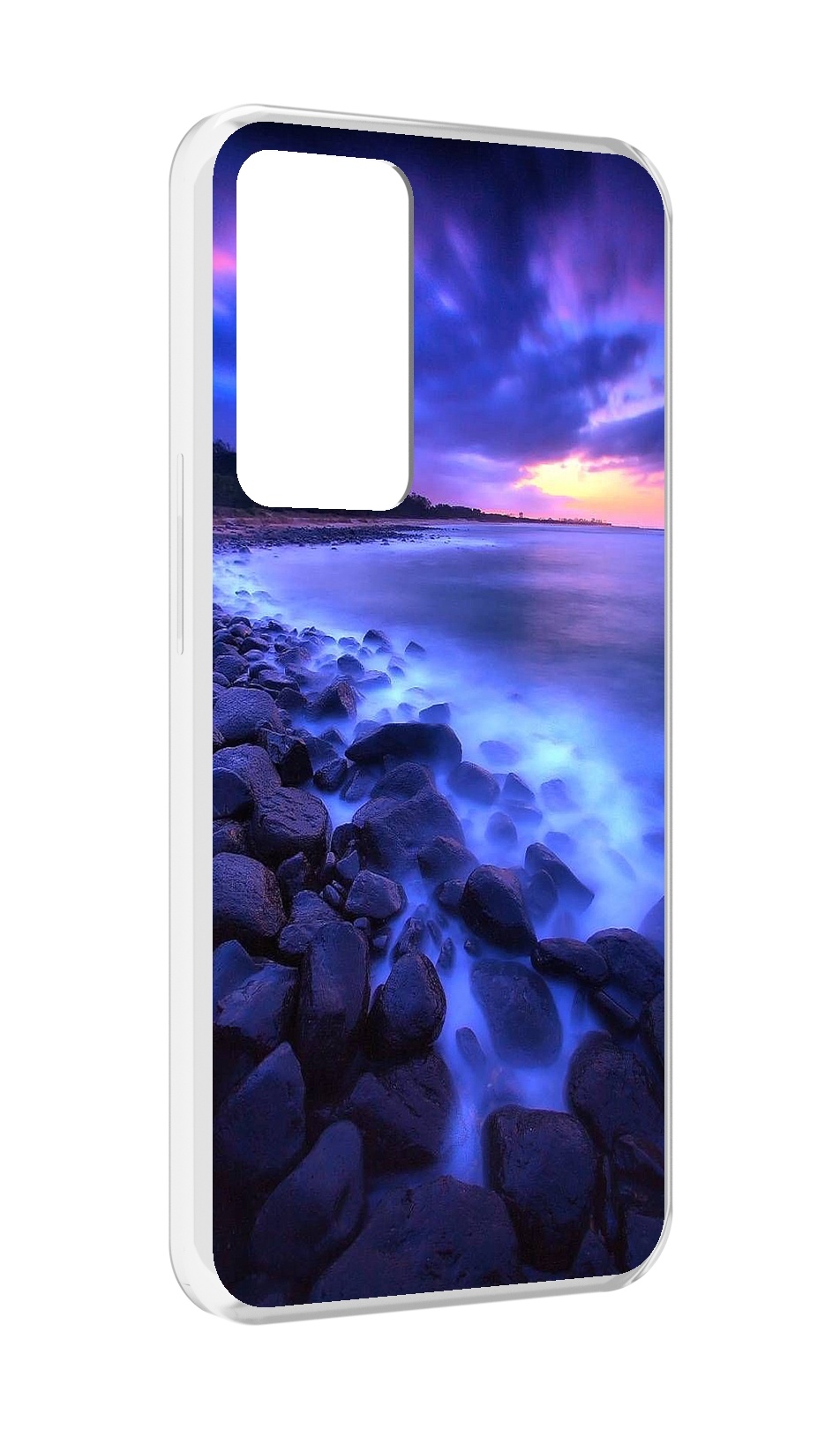 

Чехол MyPads неоновый берег для OPPO Reno 8 Lite, Прозрачный, Tocco