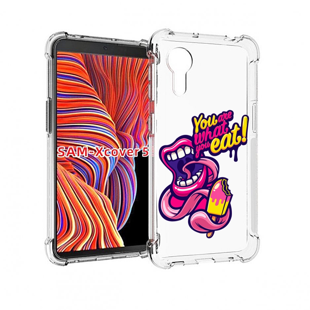 

Чехол MyPads ты-то-что-ты-ешь для Samsung Galaxy Xcover 5, Прозрачный, Tocco