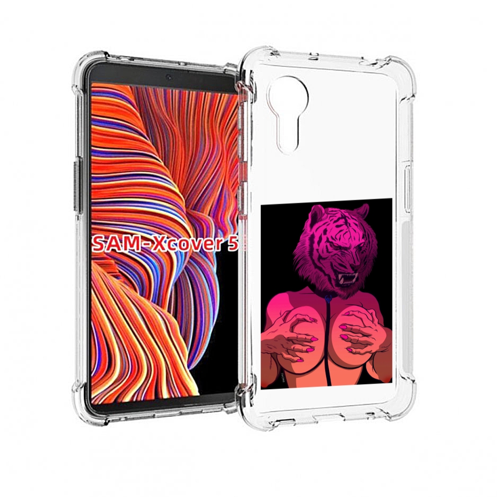 

Чехол MyPads тигр с секретом женский для Samsung Galaxy Xcover 5, Прозрачный, Tocco