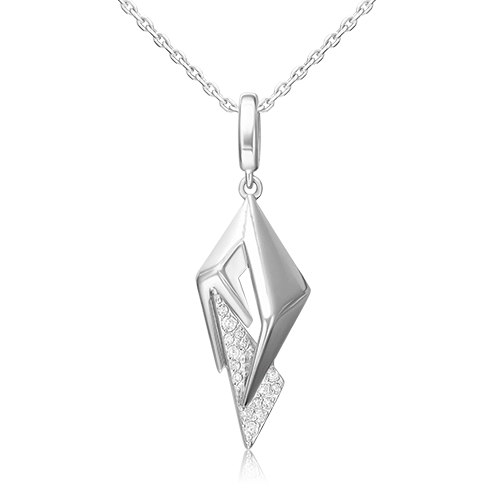   СберМегаМаркет Подвеска из серебра с фианитом PLATINA jewelry 03-3409-00-401-0200