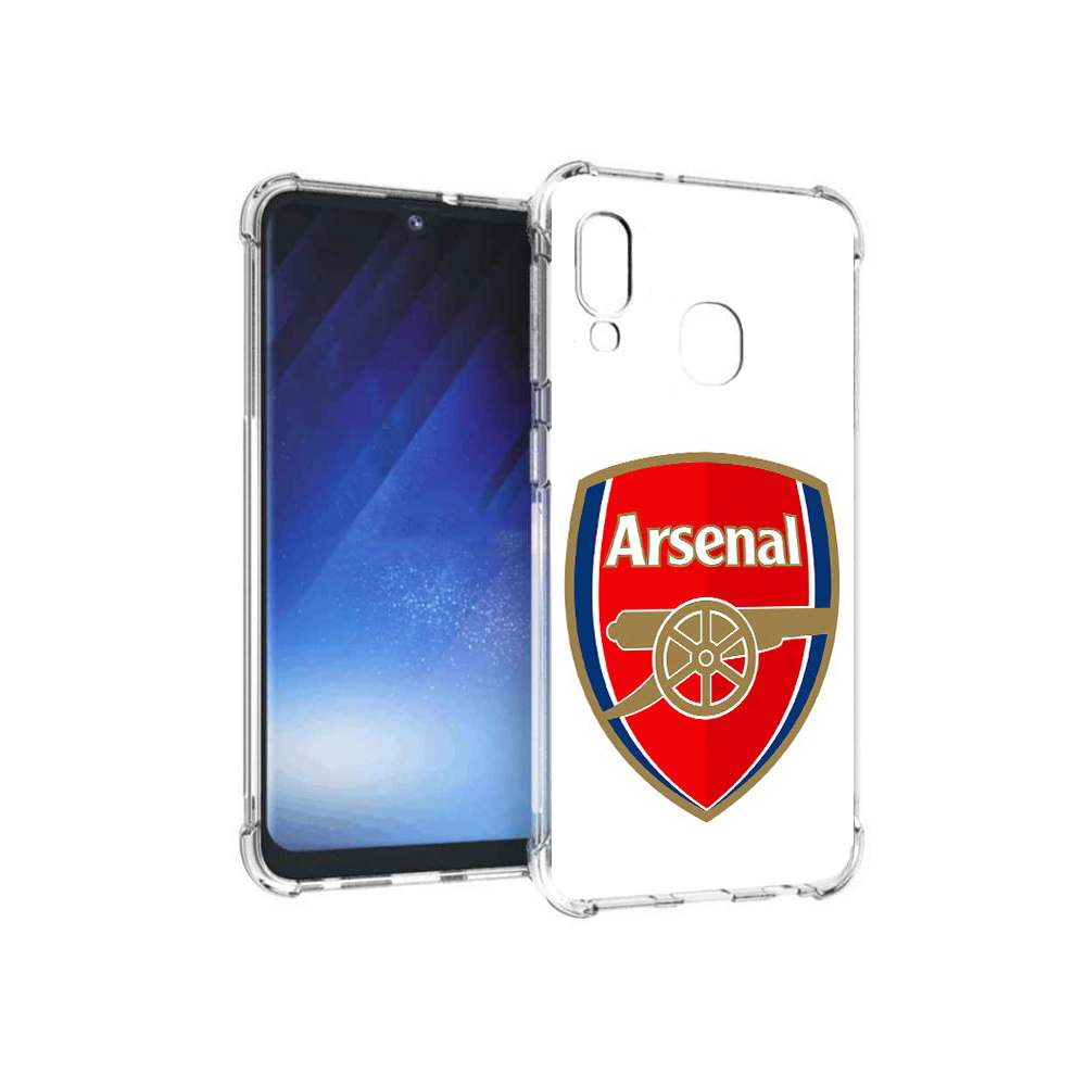 

Чехол MyPads Tocco для Samsung Galaxy A20e ФК Арсенал логотип (PT133424.505.174), Прозрачный, Tocco