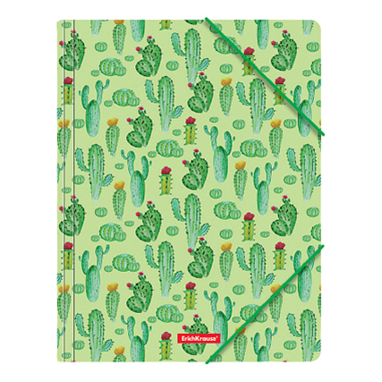 

Папка на резинках Erich Krause Tropical Cactus A4, Разноцветный