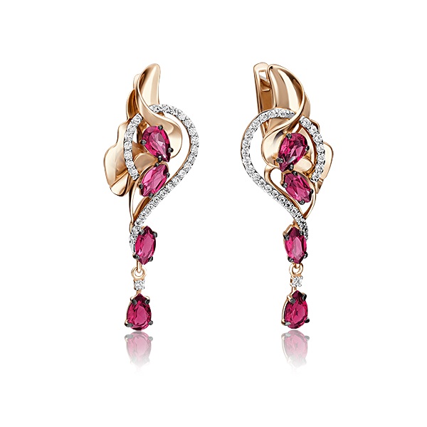 

Серьги из красного золота с бриллиантом PLATINA jewelry 02-4189-00-107-1110-30, 02-4189-00-107-1110-30