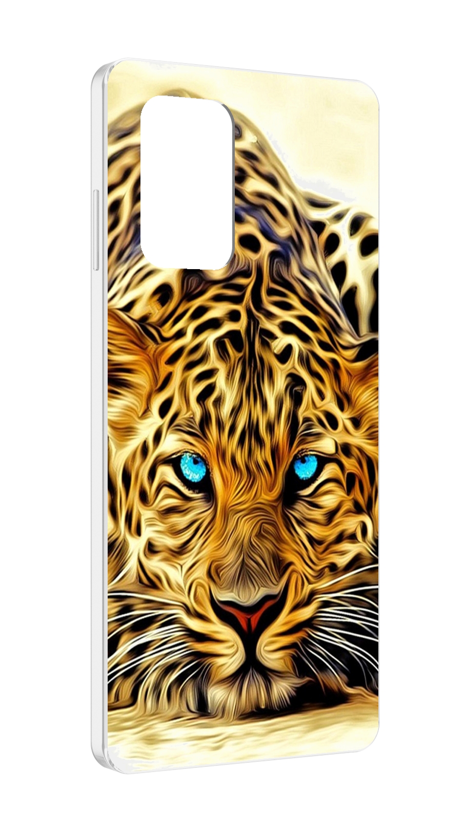 Чехол MyPads Голубоглазый-гепард для ZTE Blade A72 / ZTE Blade V40 Vita