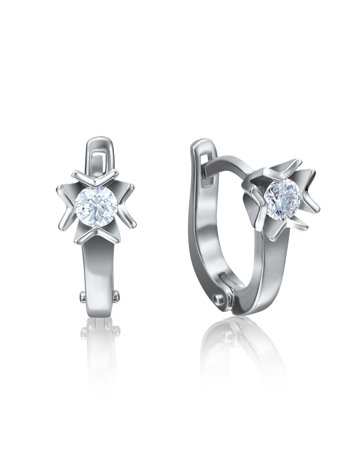 

Серьги из белого золота с бриллиантом PLATINA jewelry 02-4169-00-101-1120-30, 02-4169-00-101-1120-30