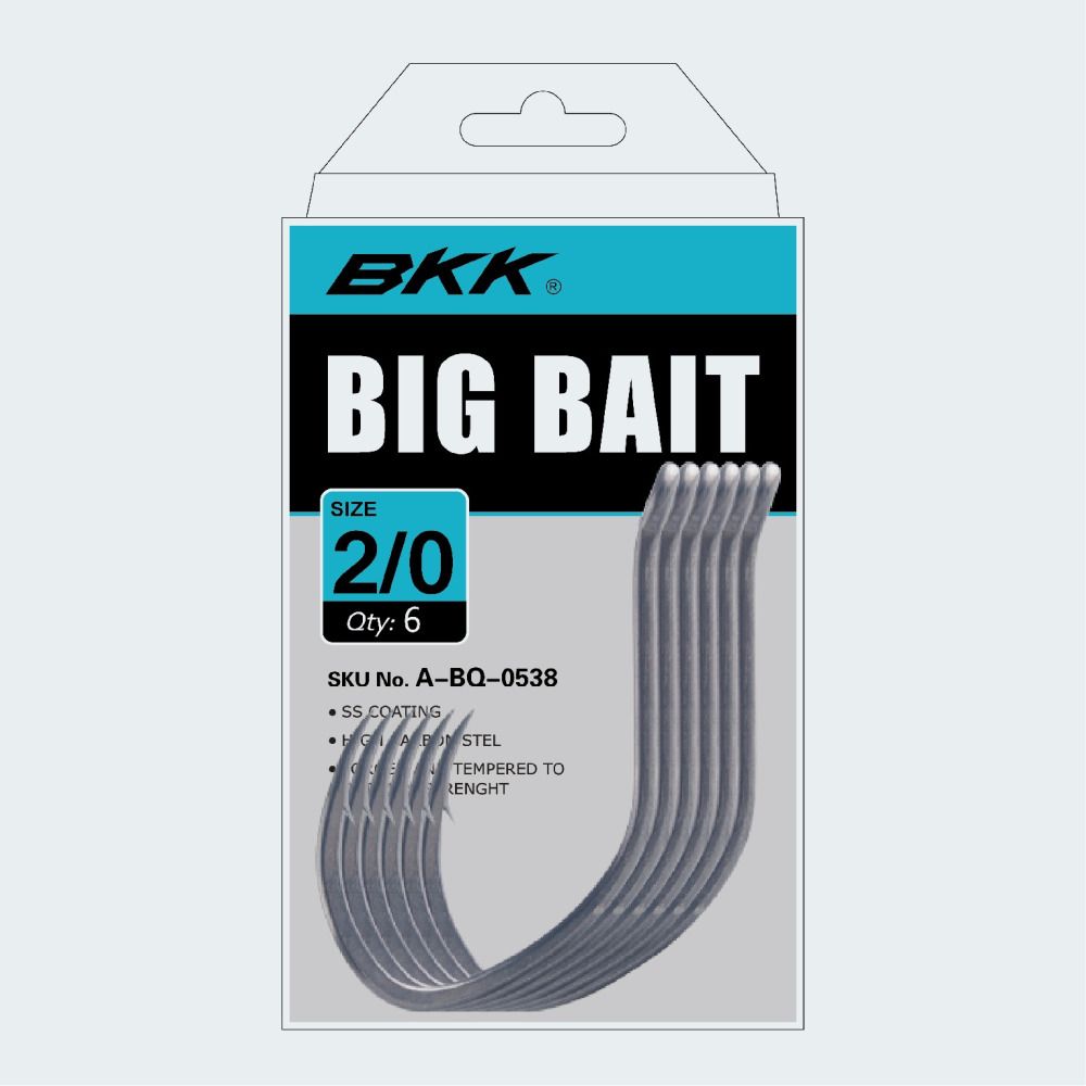 

Крючок BKK BIG BAIT (A-BQ-0545) #9/0 (3шт), A-BQ-0545