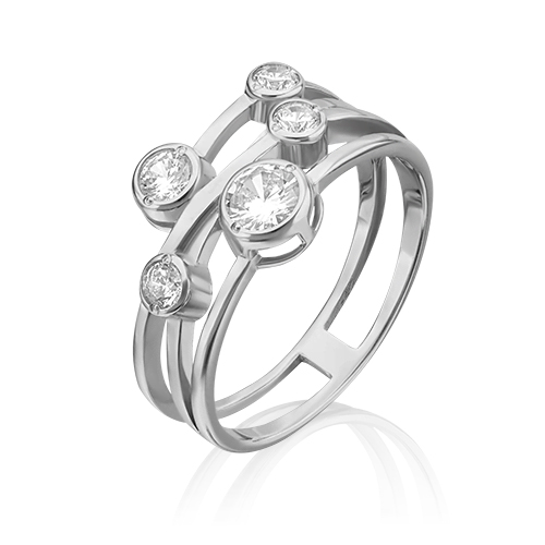 

Кольцо из серебра с фианитом р. 17 PLATINA jewelry 01-5354-00-401-0200-69, 01-5354-00-401-0200-69
