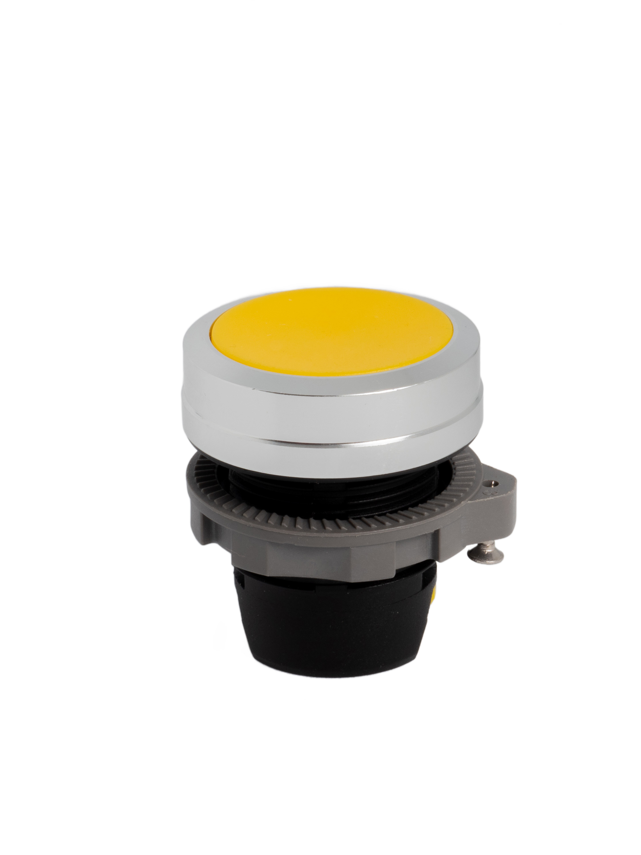 Кнопка без фиксации, матовая, желтая, Conta 22мм TA22SA-PF/Y/A-5 шт