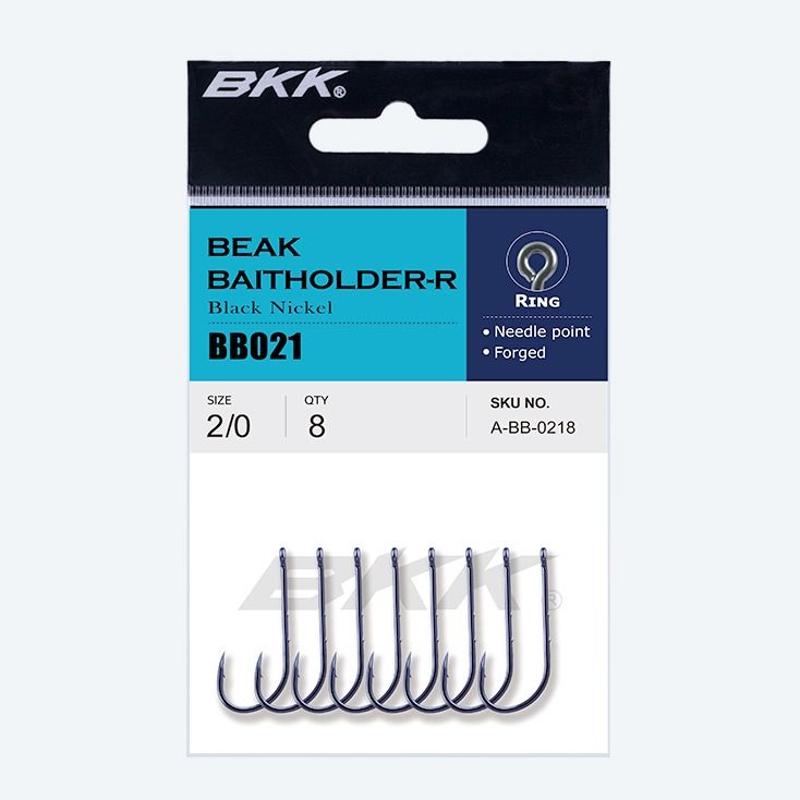 

Крючок BKK Beak Baitholder-R (A-BB-0215) #2 (9шт) кольцо, A-BB-0215