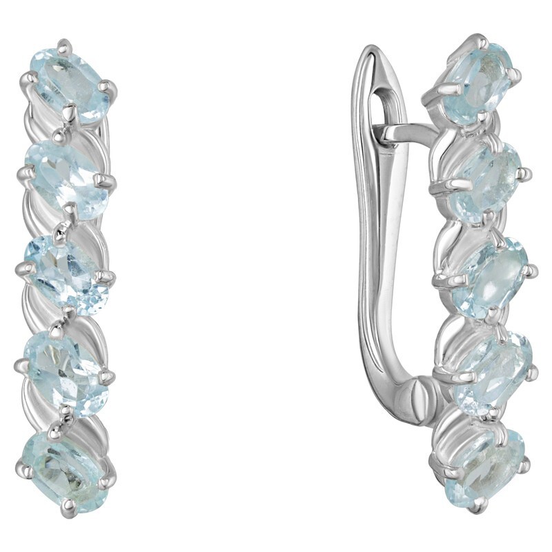 

Серьги из серебра с топазом LAZURIT-ONLINE 7977PD, 7977PD