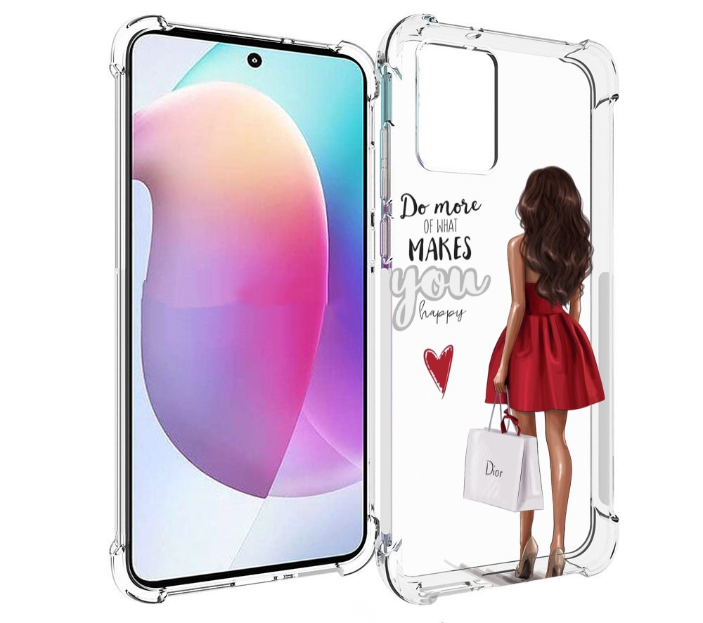

Чехол MyPads Маленькие-радости женский для Motorola Edge 30 Neo, Прозрачный, Tocco