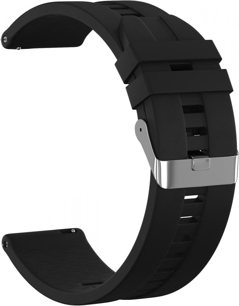 

Ремешок силиконовый GSMIN Aztec 20 для Ticwatch 2 / E (Черный)