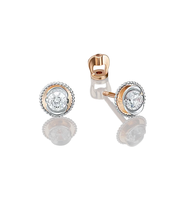 

Серьги-пусеты из красного золота с бриллиантом PLATINA jewelry 02-4126-00-101-1110-30, 02-4126-00-101-1110-30