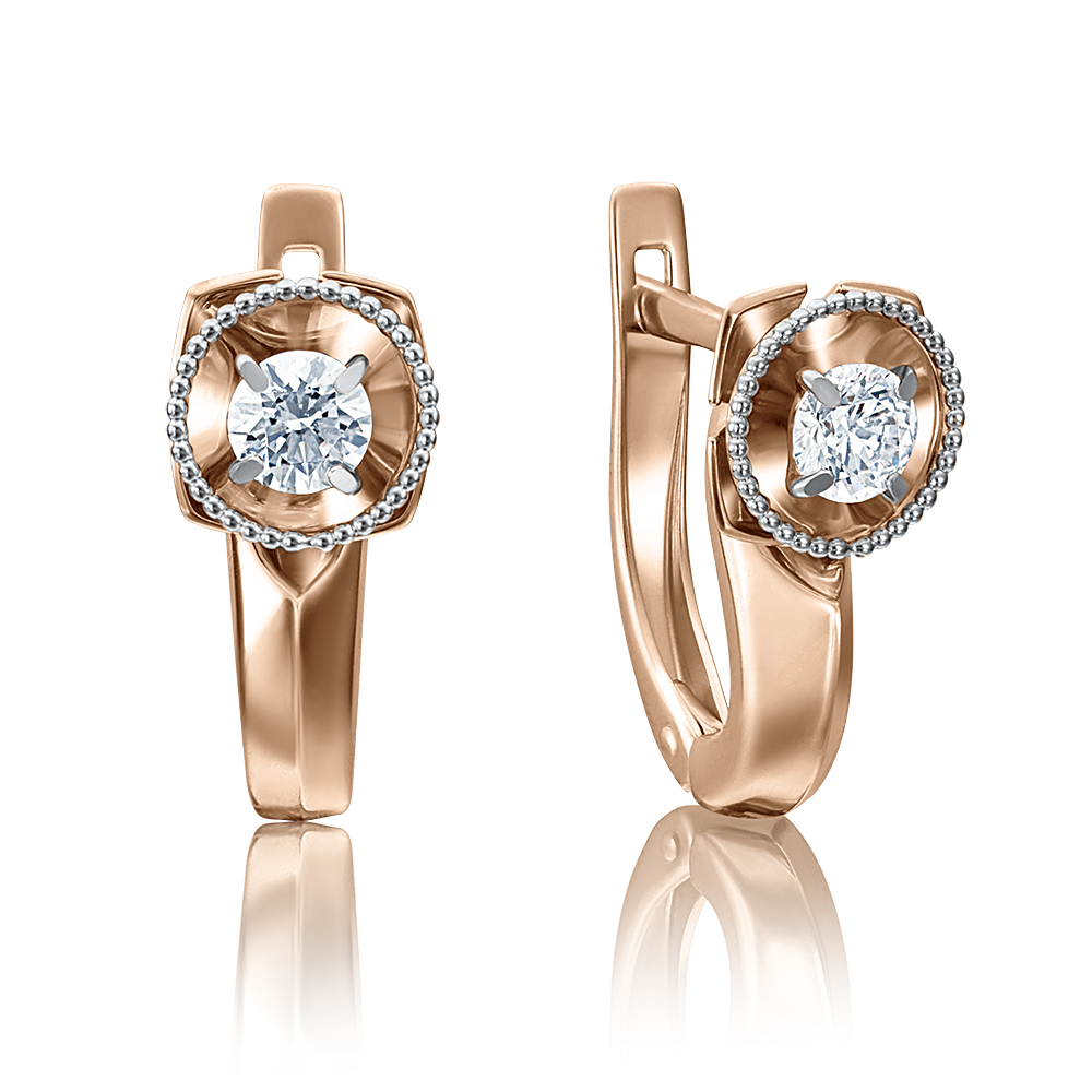 

Серьги из красного золота с бриллиантом PLATINA jewelry 02-4110-00-101-1110-30, 02-4110-00-101-1110-30