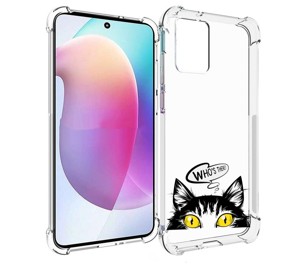 

Чехол MyPads Кто-тут-есть для Motorola Edge 30 Neo, Прозрачный, Tocco