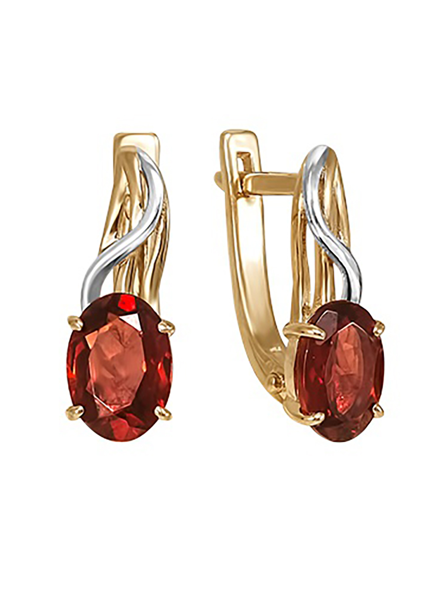 

Серьги из красного золота с топазом 585Gold 202008321, 202008321
