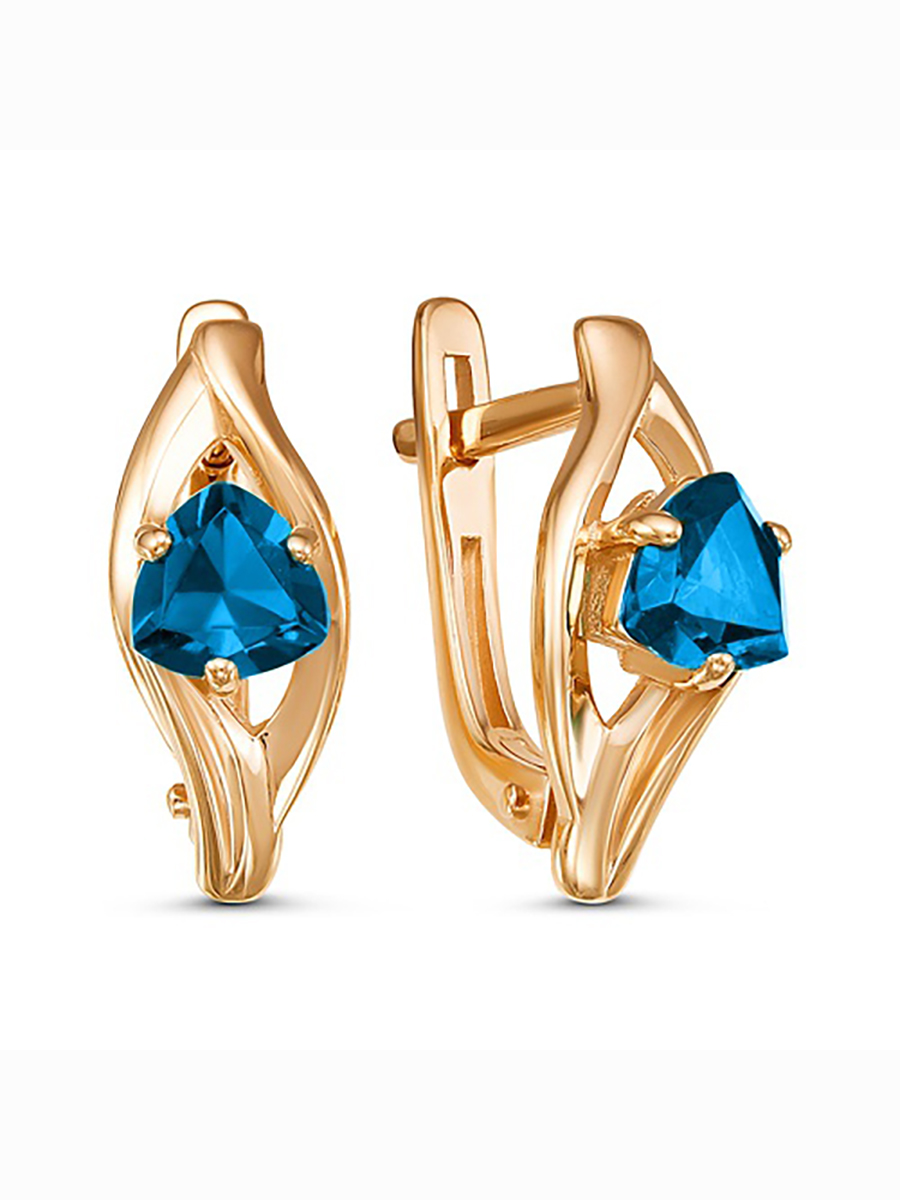 

Серьги из красного золота с топазом 585Gold 202008708, 202008708
