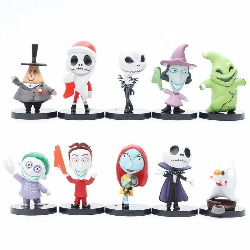 

Набор фигурок Кошмар перед Рождеством / The Nightmare Before Christmas 10шт 7см, Фигурка