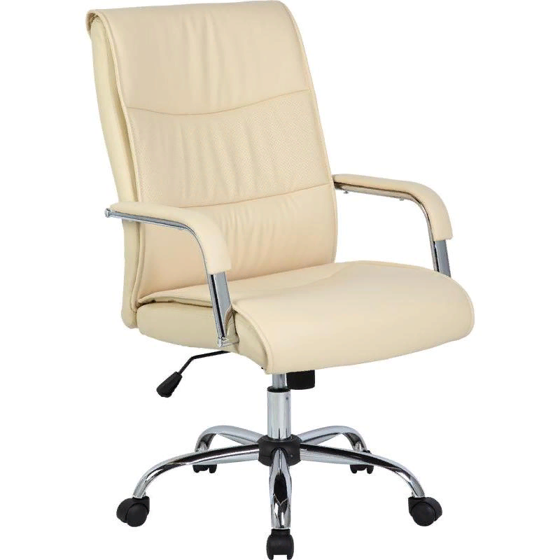 фото Кресло для руководителя easy chair 509 tpu бежевое (экокожа, металл), 1460677