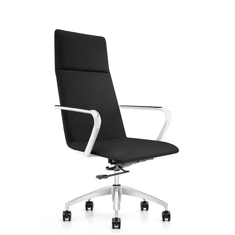 Кресло для руководителя Easy Chair 593 TPU черное (искусственная кожа, металл), 1169106 100036835333 черный; серебристый