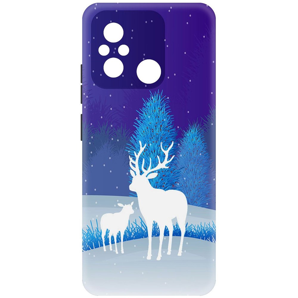 

Чехол-накладка Софт Олень для Xiaomi Redmi 12C, Черный