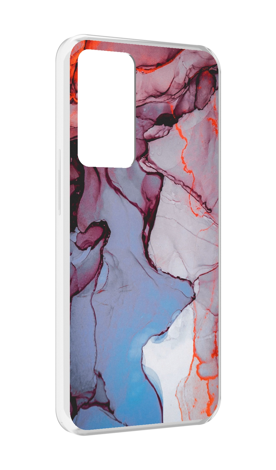 

Чехол MyPads мраморный рисунок для OPPO Reno 8 Lite, Прозрачный, Tocco