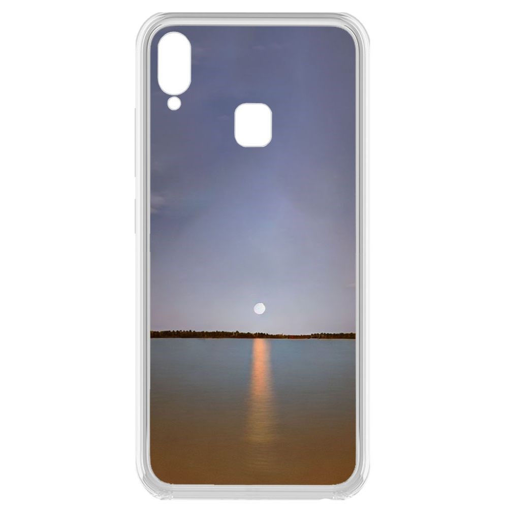 Чехол-накладка Krutoff Clear Case Закат над рекой для Vivo Y91