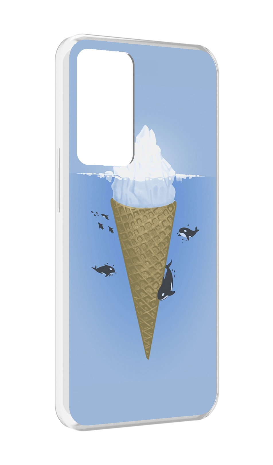 

Чехол MyPads мороженное-у-косаток для OPPO Reno 8 Lite, Прозрачный, Tocco