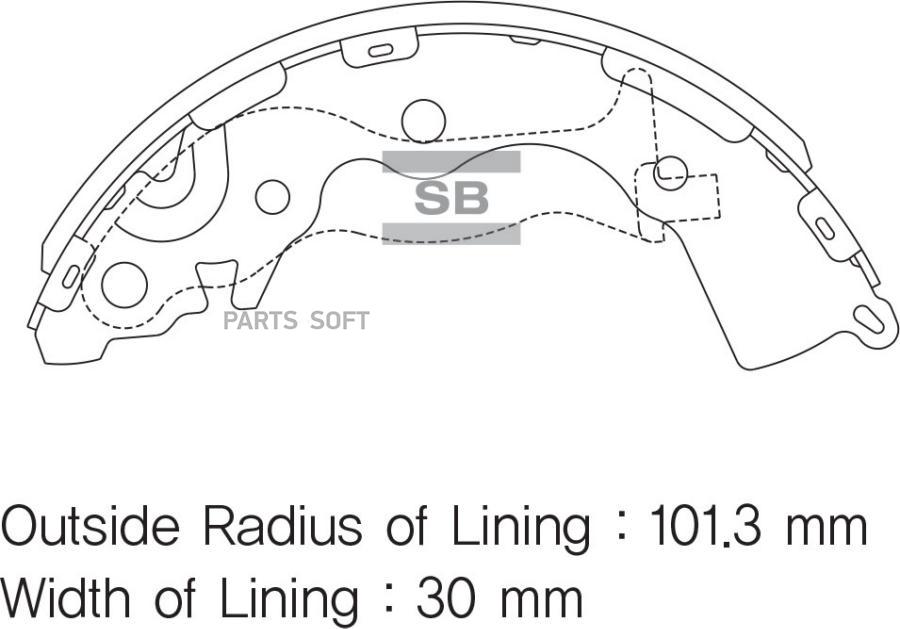 

Тормозные колодки Sangsin brake SA153