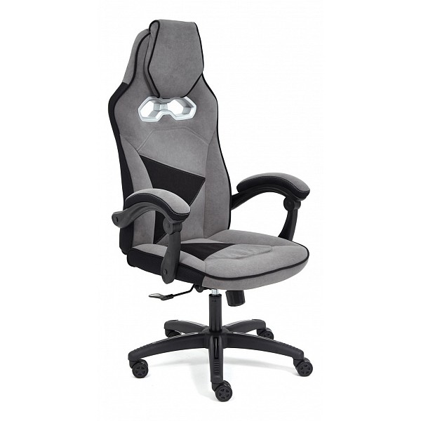 

Кресло игровое компьютерное геймерское для пк Tetchair ARENA серый черный флок