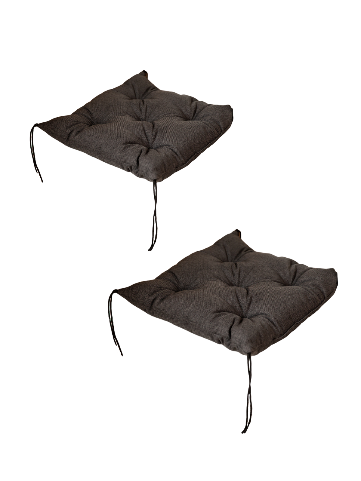 Комплект подушек на стул, Электроком-В, 40х40, Чёрный