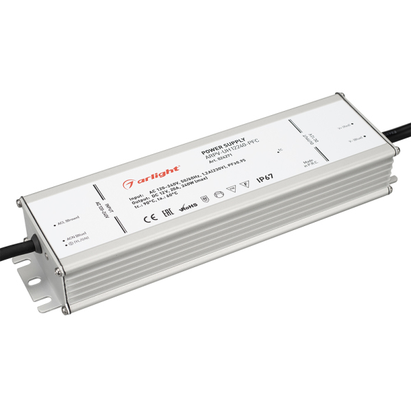 фото Блок питания arpv-uh12240-pfc (12v, 20.0a, 240w) (arl, ip67 металл) arlight