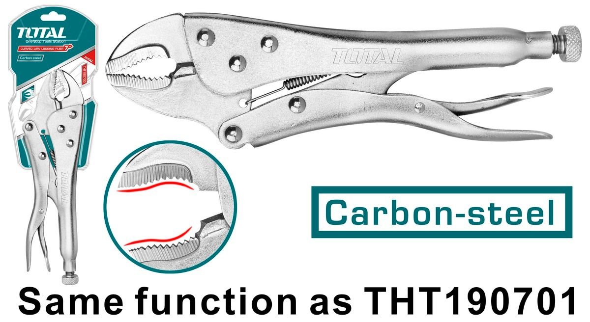 Клещи зажимные Total THT190703 Размер: 7