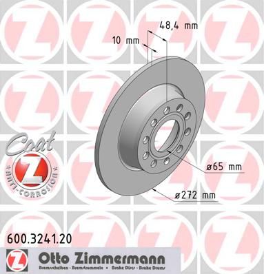 

Тормозной диск ZIMMERMANN 600.3241.20