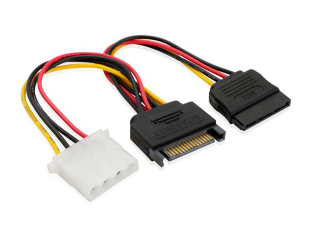 Адаптер GCR 2xSATA - Molex вилка-розетка м (GC-ST216)