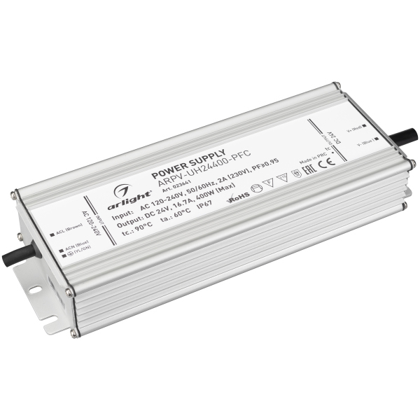 фото Блок питания arpv-uh24400-pfc (24v, 16.7a, 400w) (arl, ip67 металл) arlight