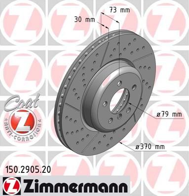 

Тормозной диск ZIMMERMANN 150.2905.20