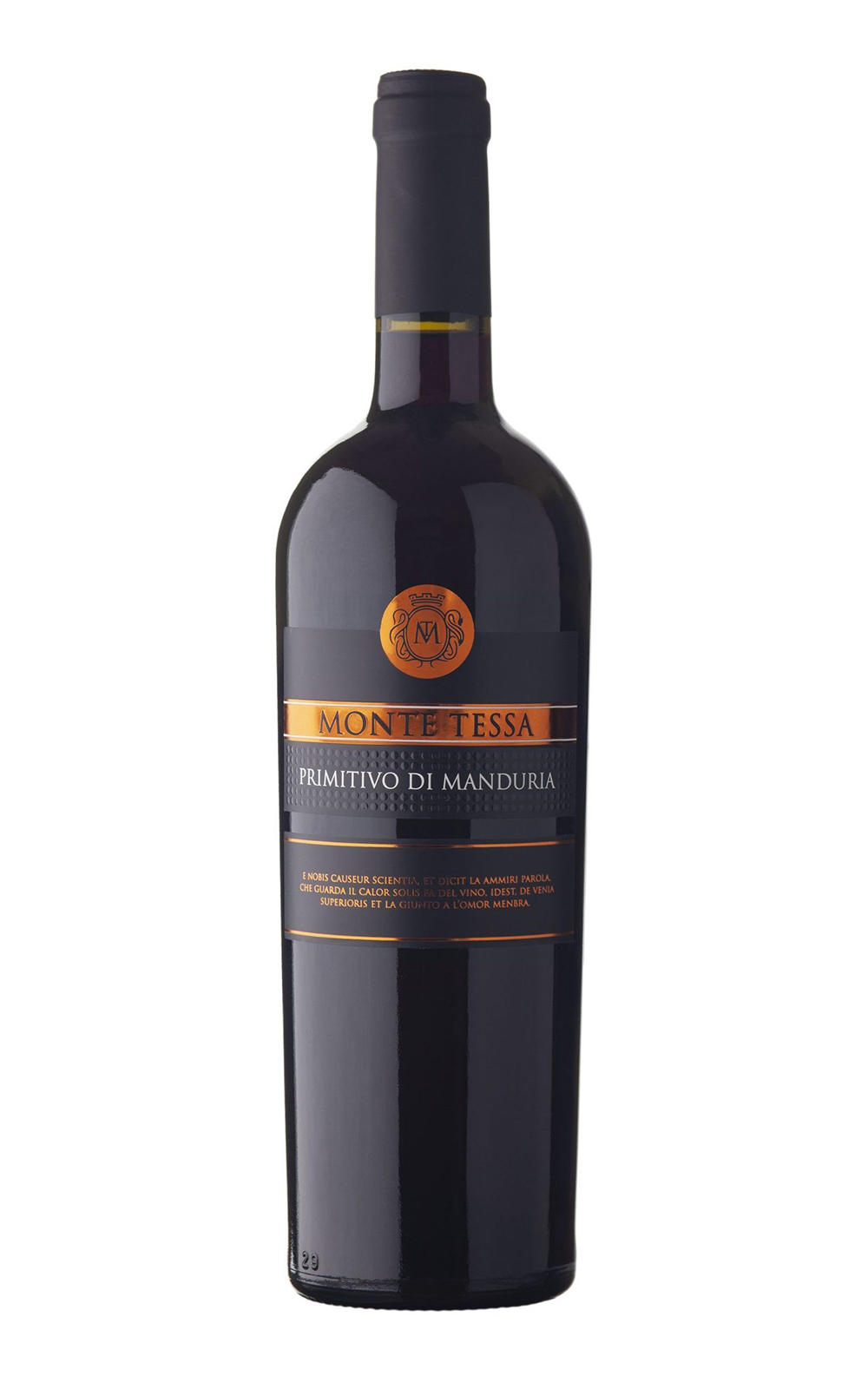 

Вино сухое красное Monte Tessa Primitivo di Manduria 2019, Италия, 0.75 л