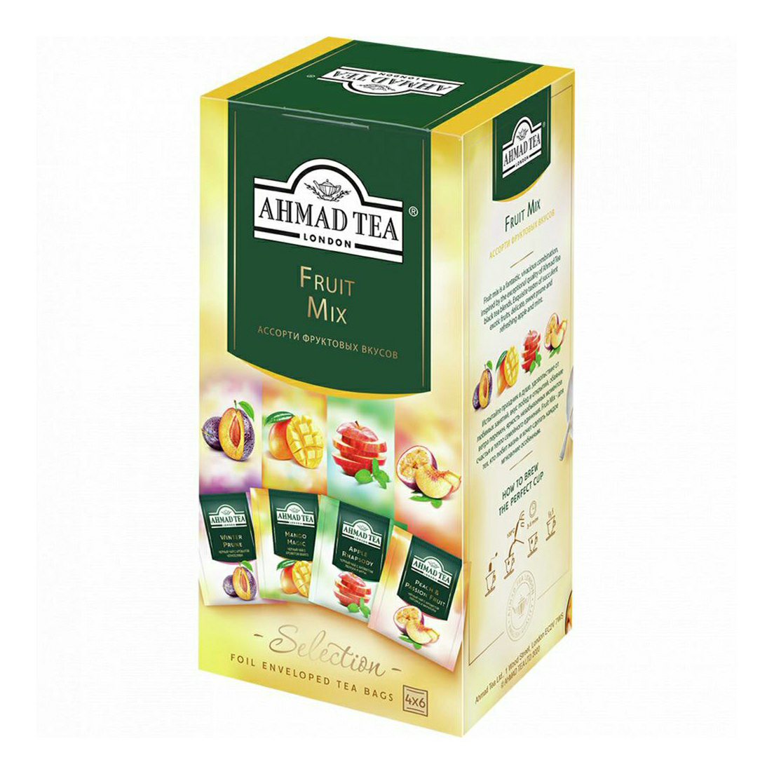 

Чай ассорти Ahmad Tea Fruit Mix фруктовый микс 1,5 г х 24 шт