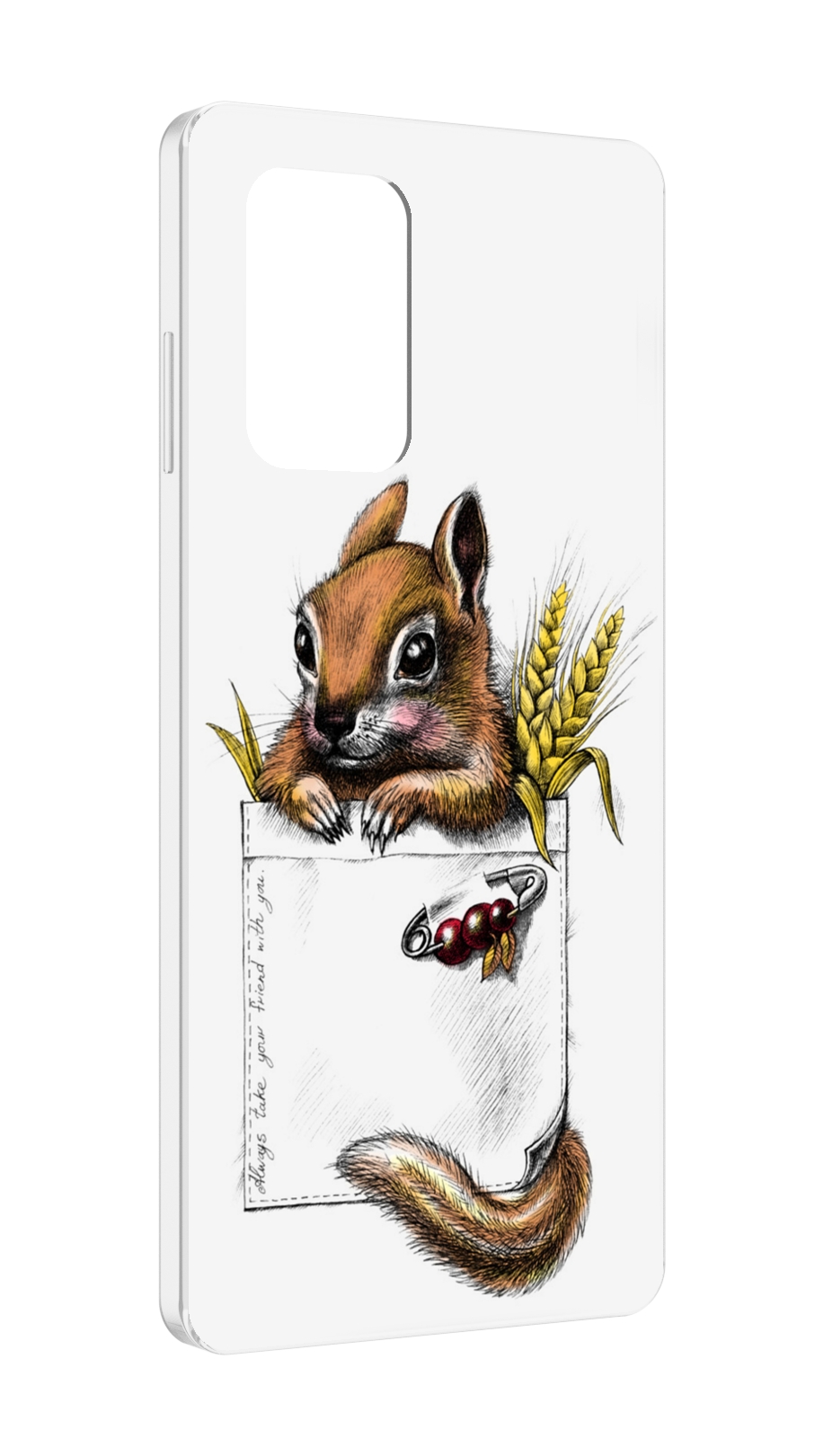 

Чехол MyPads Белочка для ZTE Blade A72 / ZTE Blade V40 Vita, Прозрачный, Tocco
