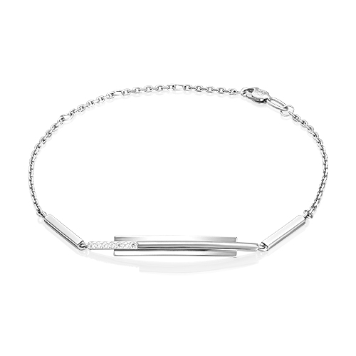 

Браслет из белого золота с фианитом р. 20 PLATINA jewelry 05-0766-00-401-1120, 05-0766-00-401-1120