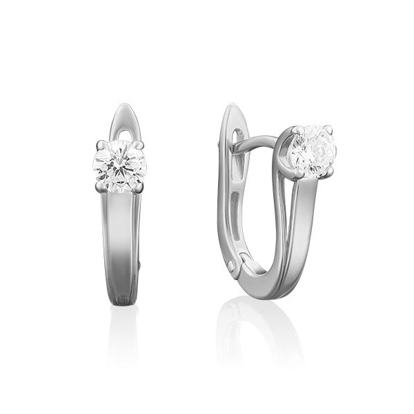 

Серьги из белого золота с бриллиантом PLATINA jewelry 02-3932-00-101-1120-30, 02-3932-00-101-1120-30