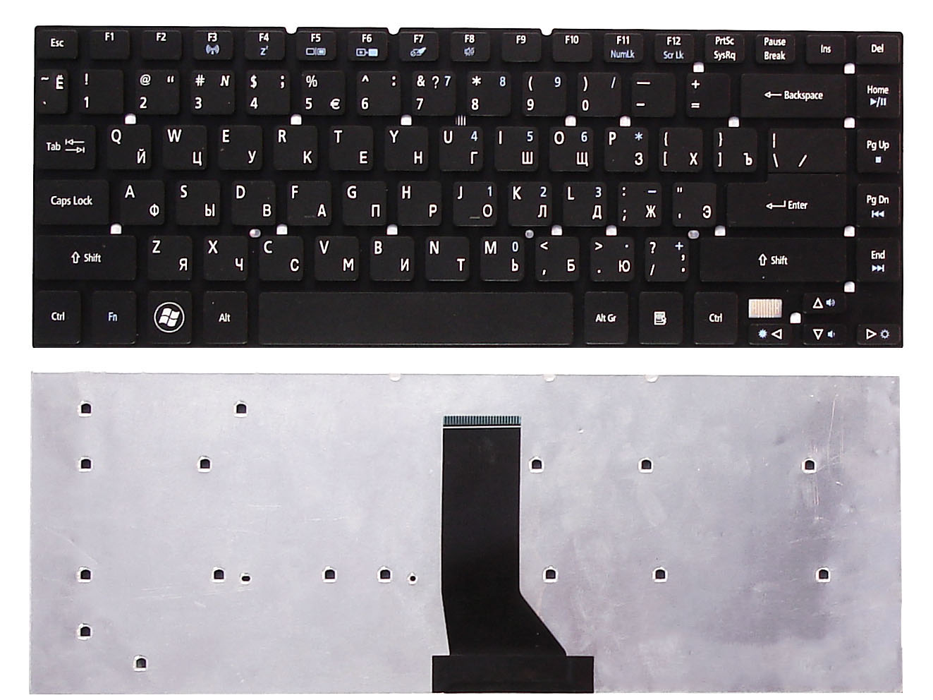 

Клавиатура для ноутбука Acer Aspire 3830 3830G 3830T 3830TG 4830 4830G 4830T 4830TG черная
