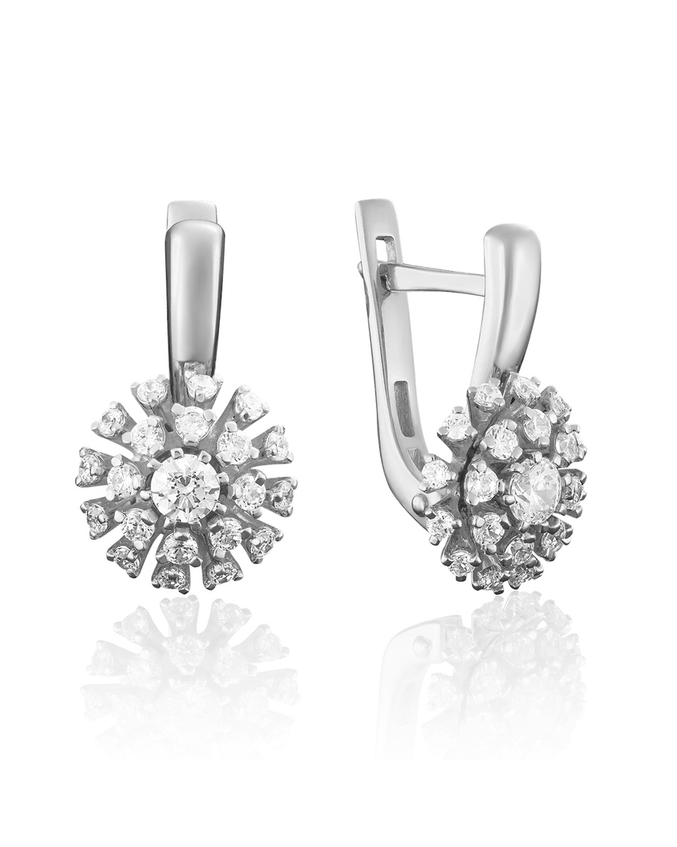 

Серьги из белого золота с бриллиантом PLATINA jewelry 02-3905-00-101-1120-30, 02-3905-00-101-1120-30