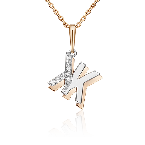 

Кулон из комбинированного золота PLATINA jewelry 03-3418-Ж-401-1111, фианит, 03-3418-Ж-401-1111